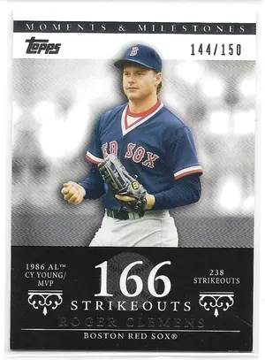 2007 Topps Moments & Milestones #18 Roger Clemens (144/150)