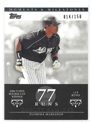 2007 Topps Moments & Milestones #71 Hanley Ramirez (014/150)