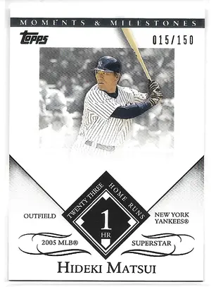 2007 Topps Moments & Milestones #96 Hideki Matsui (015/150)