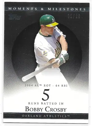 2007 Topps Moments & Milestones Black #88 Bobby Crosby (05/29)