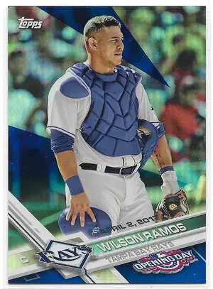 2017 Topps Opening Day Blue Foil #29 Wilson Ramos