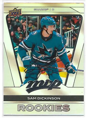 2025-26 MVP Silver Collection CDD Exclusive Silver Script #267 Sam Dickinson RC