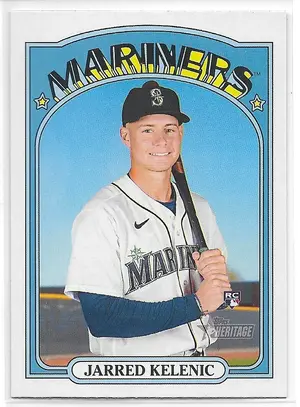 2021 Topps Heritage #584 Jarred Kelenic RC