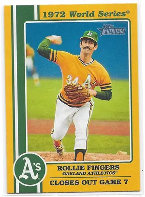 2021 Topps Heritage 1972 World Series #72WS-10 Rollie Fingers