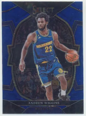 2022-23 Panini Select - Andrew Wiggins #10 Concourse Blue Parallel