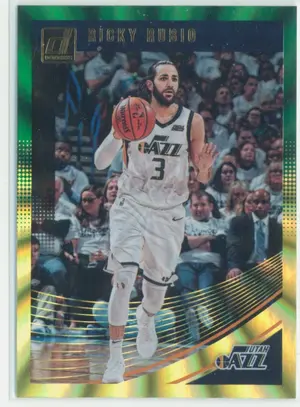 2018-19 Panini Donruss - Ricky Rubio #53 Holo Green & Yellow Laser Parallel