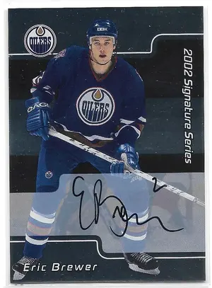 2001-02 Be A Player Signature Series Autographs #184 Eric Brewer