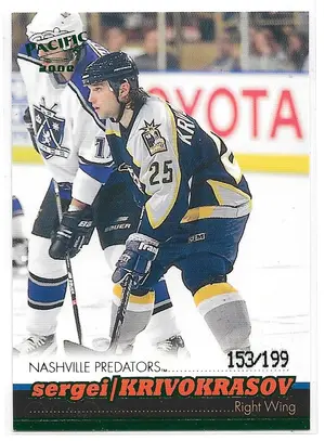 1999-00 Pacific Emerald Green #227 Sergei Krivokrasov (153/199)