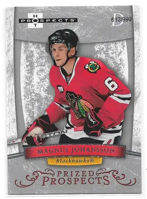 2007-08 Hot Prospects #167 Magnus Johansson RC (613/999)