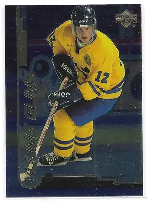 1999-00 UD Gold Reserve #165 Daniel Sedin (Young Guns)