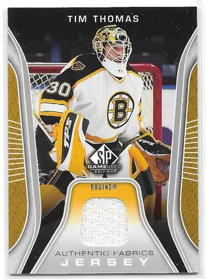 2006-07 SP Game Used Authentic Fabrics #AF-TT Tim Thomas