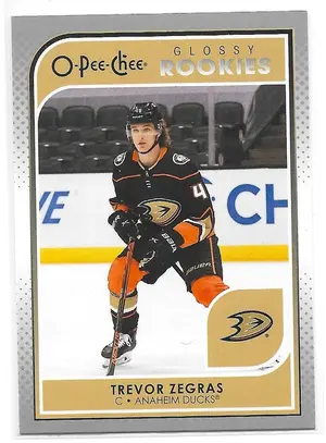2021-22 Upper Deck O-Pee-Chee Glossy Rookies #R-8 Trevor Zegras