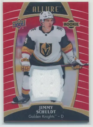 2019-20 ALLURE - JIMMY SCHULDT #61 RED RAINBOW JERSEY