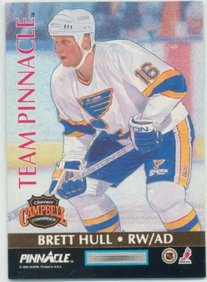 1992-93 PINNACLE (CDN) - BRETT HULL/JAROMIR JAGR #6 TEAM PINNACLE