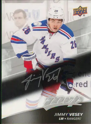 2017-18 MVP - JIMMY VESEY #195 SILVER SCRIPTS