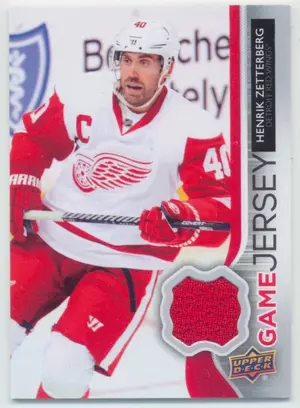 2014-15 UPPER DECK - HENRIK ZETTERBERG #GJ-HZ GAME JERSEY