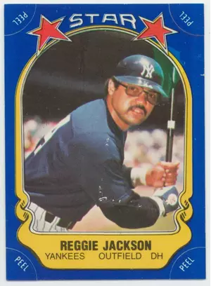 1981 Fleer - Reggie Jackson Star Stickers Checklist #1-42
