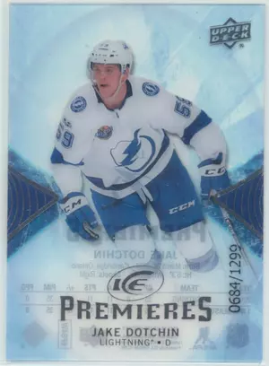2017-18 ICE - JAKE DOTCHIN #121 ICE PREMIERES 684/1299