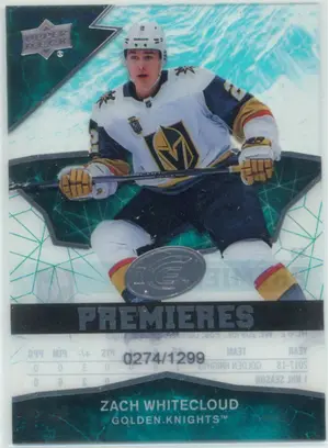 2018-19 UPPER DECK ICE - ZACH WHITECLOUD #59 ICE PREMIERES 274/1299