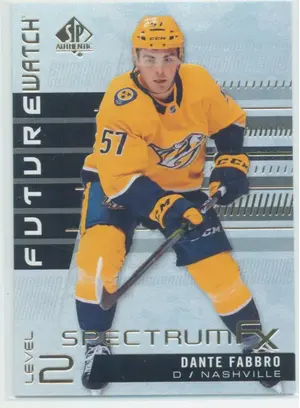 2019-20 SP AUTHENTIC - DANTE FABBRO #S-78 SPECTRUM FX (SCRATCHED)