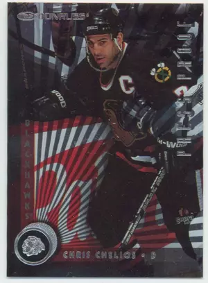 1997-98 DONRUSS - CHRIS CHELIOS #37 PRESS PROOF SILVER /2000
