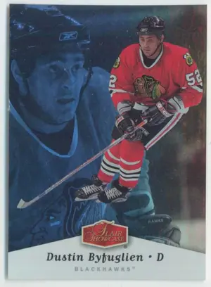 2006-07 FLAIR SHOWCASE - DUSTIN BYFUGLIEN #26 ROOKIE