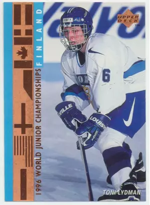 1995-96 UPPER DECK - TONI LYDMAN #551 WORLD JUNIOR CHAMPIONSHIPS RC
