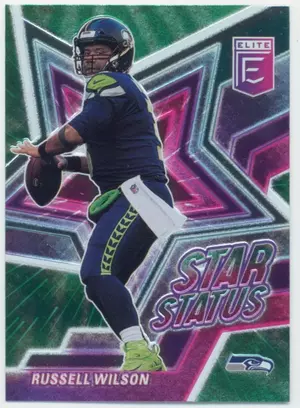 2021 Donruss Elite - Russell Wilson Star Status Green Parallel #SS3