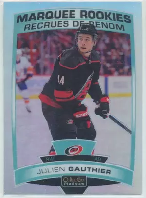 2019-20 O-PEE-CHEE PLATINUM - JULIEN GAUTHIER #177 MARQUEE ROOKIES RAINBOW