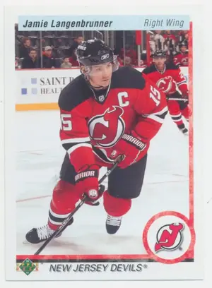 2010-11 UPPER DECK - JAMIE LANGENBRUNNER #85 20TH ANNIVERSARY