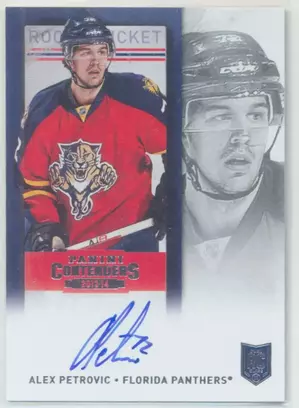 2013-14 PANINI CONTENDERS - ALEX PETROVIC #157 ROOKIE TICKET