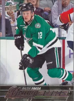 2015-16 UPPER DECK - RADEK FAKSA #479 YOUNG GUNS