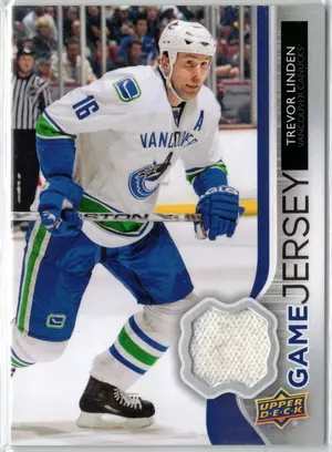2014-15 UD Trevor Linden GU Jersey  Vancouver Canucks