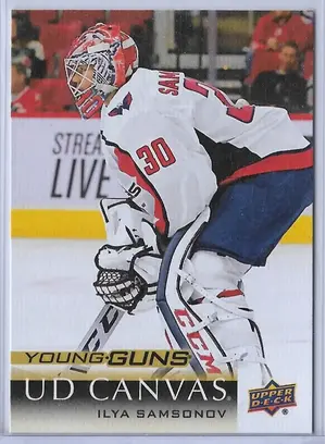 2018-19 Upper Deck UD Canvas #C227 Ilya Samsonov (Young Guns)