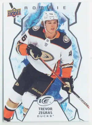 2021-22 UPPER DECK ICE - TREVOR ZEGRAS #123 ROOKIE