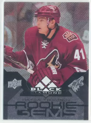 2008-09 BLACK DIAMOND - VIKTOR TIKHONOV #148 ROOKIE GEMS