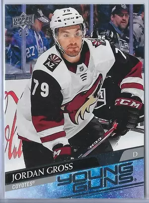 2020-21 Upper Deck #466 Jordan Gross RC (Young Guns)