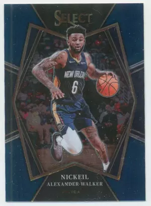 2021-22 Panini Select - Nickeil Alexander-Walker #197 Premier Level Blue Parallel