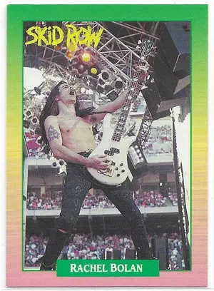1991 Brockum Rock Cards #87 Rachel Bolan (Skid Row) *