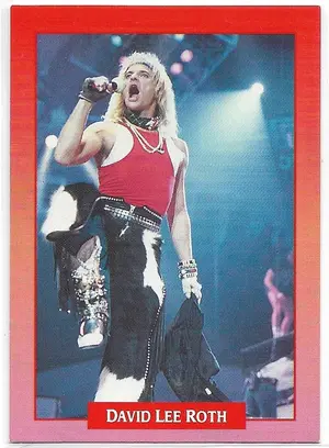 1991 Brockum Rock Cards #117 David Lee Roth (Van Halen) *