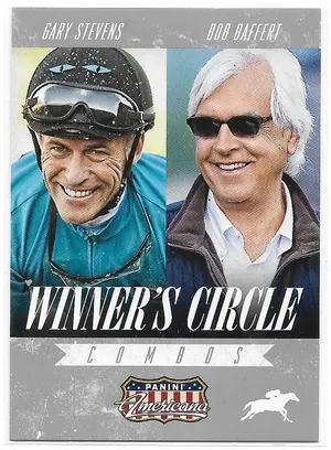 2015 Panini Americana Winner's Circle Combos #3 Gary Stevens & Bob Baffert