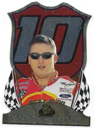 1999 Press Pass Premium Badge of Honor #BH6 Ricky Rudd