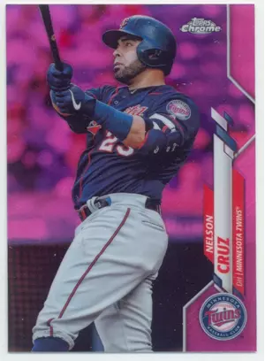 2020 Topps Chrome - Nelson Cruz #69 Pink Refractor Parallel