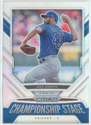 2021 Panini Prizm - Jake Arrieta #CS10 Championship Stage Silver Prizm Parallel