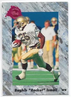 1991 Classic Draft Picks #102 Raghib 'Rocket' Ismail