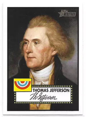 2009 Topps Heritage American Heroes #11 Thomas Jefferson