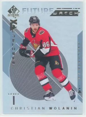 2018-19 SP AUTHENTIC - CHRISTIAN WOLANIN #S-41 FUTURE WATCH SPECTRUM FX (UNSCRATCHED)