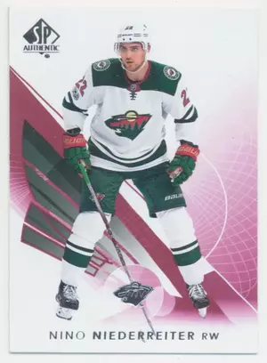 2017-18 SP AUTHENTIC - NINO NIEDERREITER #80 LIMITED RED