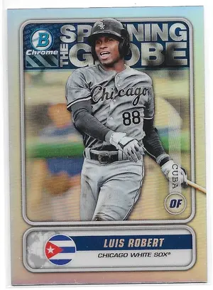 2020 Bowman Chrome Spanning The Globe #STG-LR Luis Robert