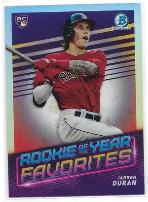 2022 Bowman Chrome Rookie of the Year Favorites #ROYF-2 Jarren Duran